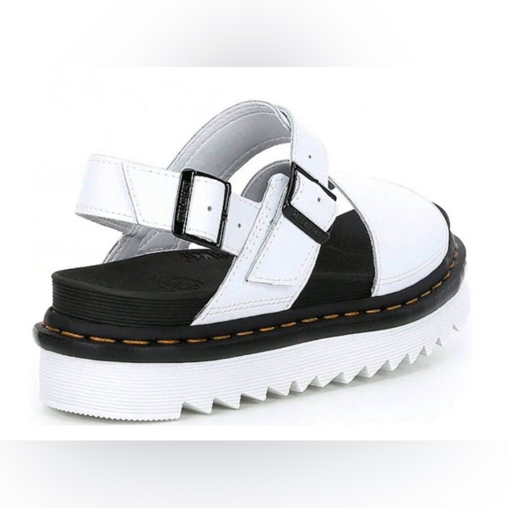 Dr. Martens Voss White Leather Bold Sandal, Sz 8 - Picture 2 of 5